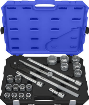 Padrunikomplekt 3/4" 21-osa CRV