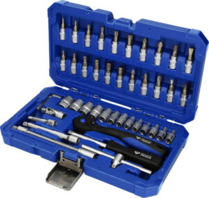 Padrunikomplekt, 1/4``, 46-osa, Brilliant Tools