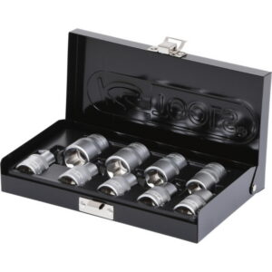 Padrunite komplekt 1/2´´, Torx-E, 9 osa, E10-E24, KS Tools