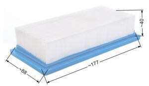 Õhufilter B&S lame 7-11HP I/C 178 x 89 x 38 mm