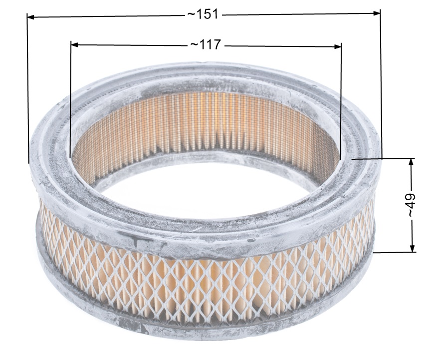 Õhufilter Kohler läbimõõt 152 x 117 x 48 mm Õhufilter Kohler läbimõõt 152 x 117 x 48 mm