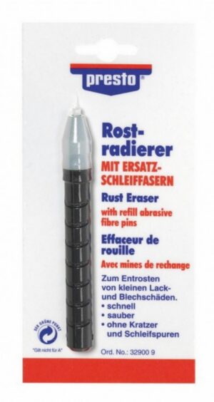 Pliiats roostetäppide eemaldamiseks Rostradierer, Motip