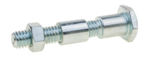 Wheel bolt for lawn mowers