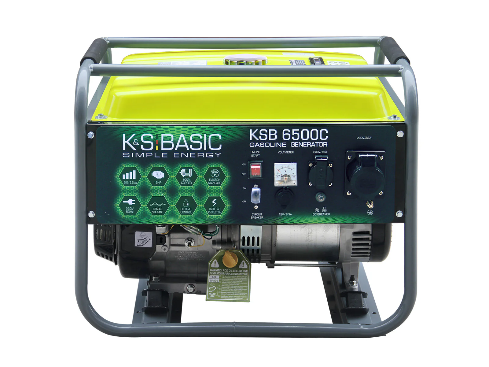 Bensiinigeneraator Könner & Söhnen "K&S BASIC" KSB 6500C Bensiinigeneraator Könner & Söhnen "K&S BASIC" KSB 6500C