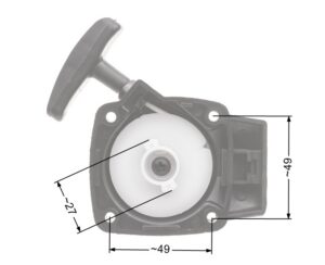 Recoil starter NAC CG260B WLBC260-2ZXU brushcutters available in DIY stores