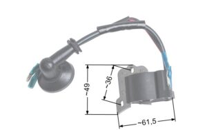 Ignition module NAC CG260 brushcutters available in DIY stores