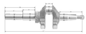 Crankshaft Loncin LC1P70FA ORIGINAL PART