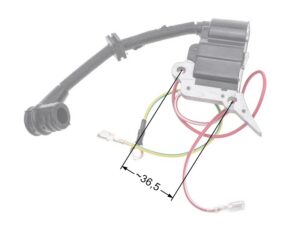 Ignition module NAC CS2500 Hecht 928 927 chainsaws available in DIY stores