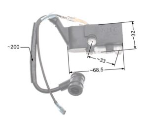 Ignition module NAC SPS01-45 SPS02-45 CS4500 CS5200 chainsaws available in DIY stores
