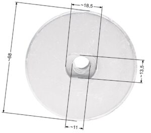 Blade adapter Castel Garden lawn mower PAN504 22.2mm