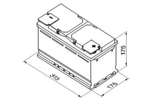 Bosch S4 010 80Ah 740A 315x175x175 -+