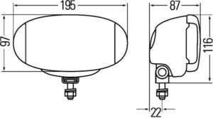 Hella Comet FF550 kaugtuled komplekt