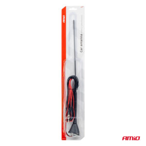 Antenn võimendiga,40cm, must,3m juhe,5mm