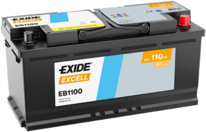 Exide Excell 110Ah 850A 394x175x190-+