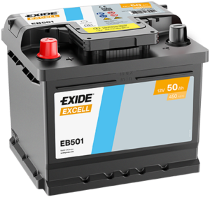 Exide Excell 50Ah 450A 207x175x190+-