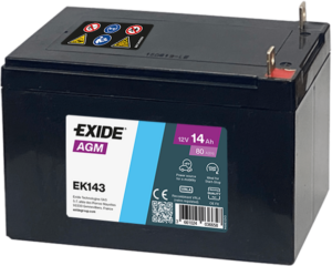 Exide AGM 14Ah 80A 150x100x100+-
