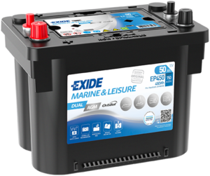 Exide DualAGM 50Ah 750CCA 260x175x206+-