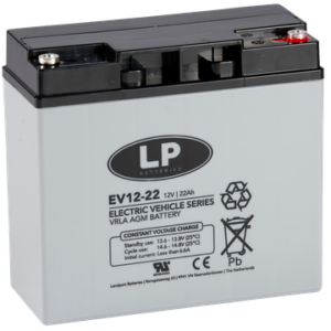 LP EV aku 12V 22Ah AGM 181x77x167mm