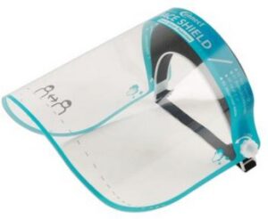 Kaitsevisiir, plastikust pritsmekaitse